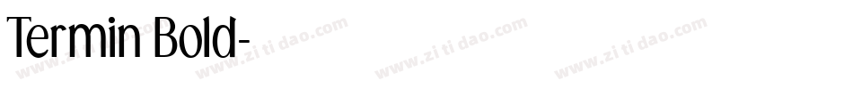 Termin Bold字体转换